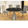 Invicta Interior Stół ELEGANCIA 130 cm w optyce czarnego marmuru
