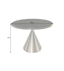 Invicta Interior Stół ELEGANCIA 130 cm w optyce czarnego marmuru
