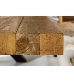 Invicta Interior Stół FACTORY Thor 200 cm drewno sosna brąz