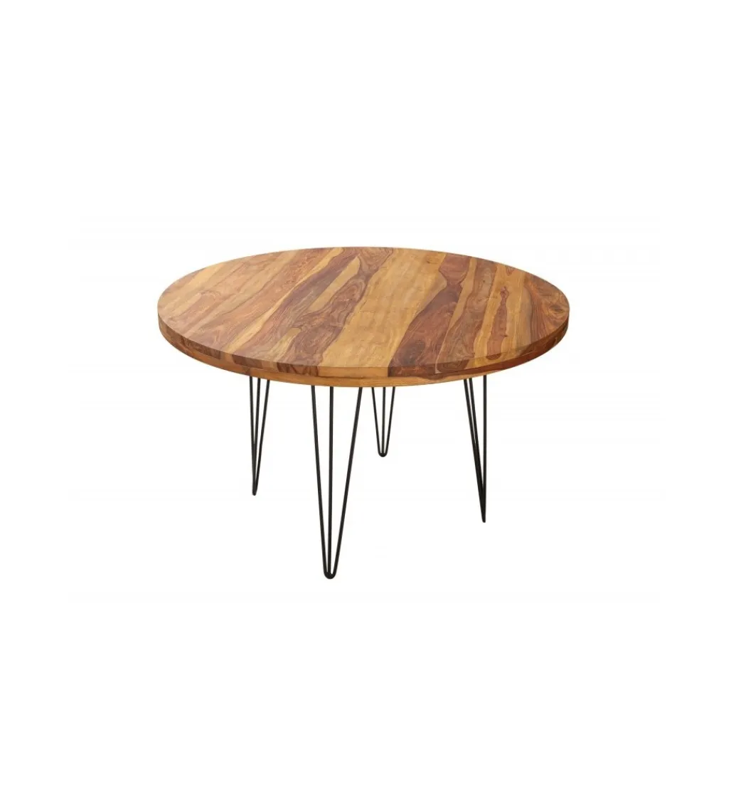 Invicta Interior Stół FENICE Makassar 120 cm drewno Sheesham