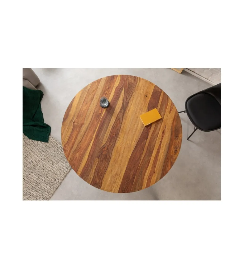Invicta Interior Stół FENICE Makassar 120 cm drewno Sheesham