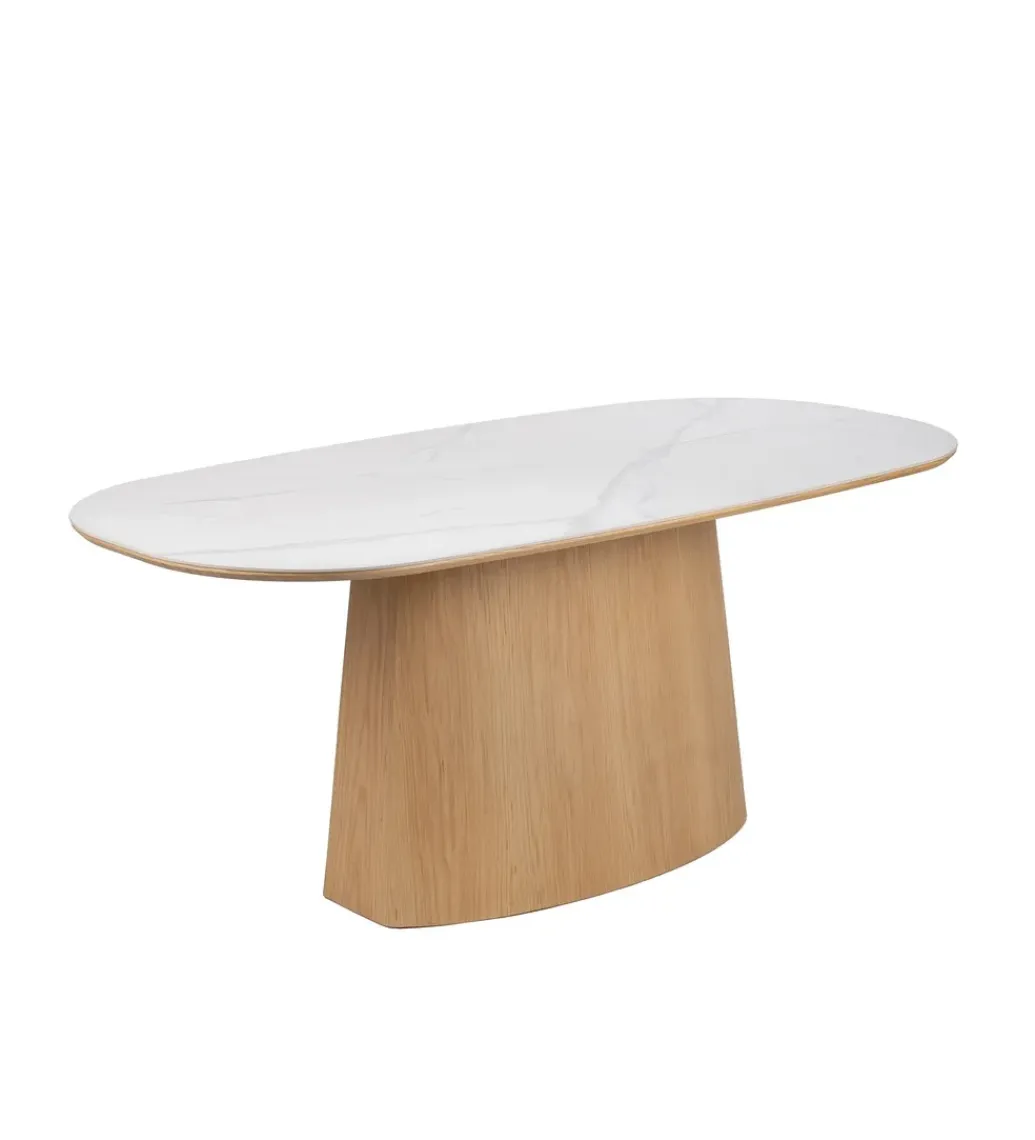 Zona-Design Stół FORYK 180 cm naturalny blat ceramika