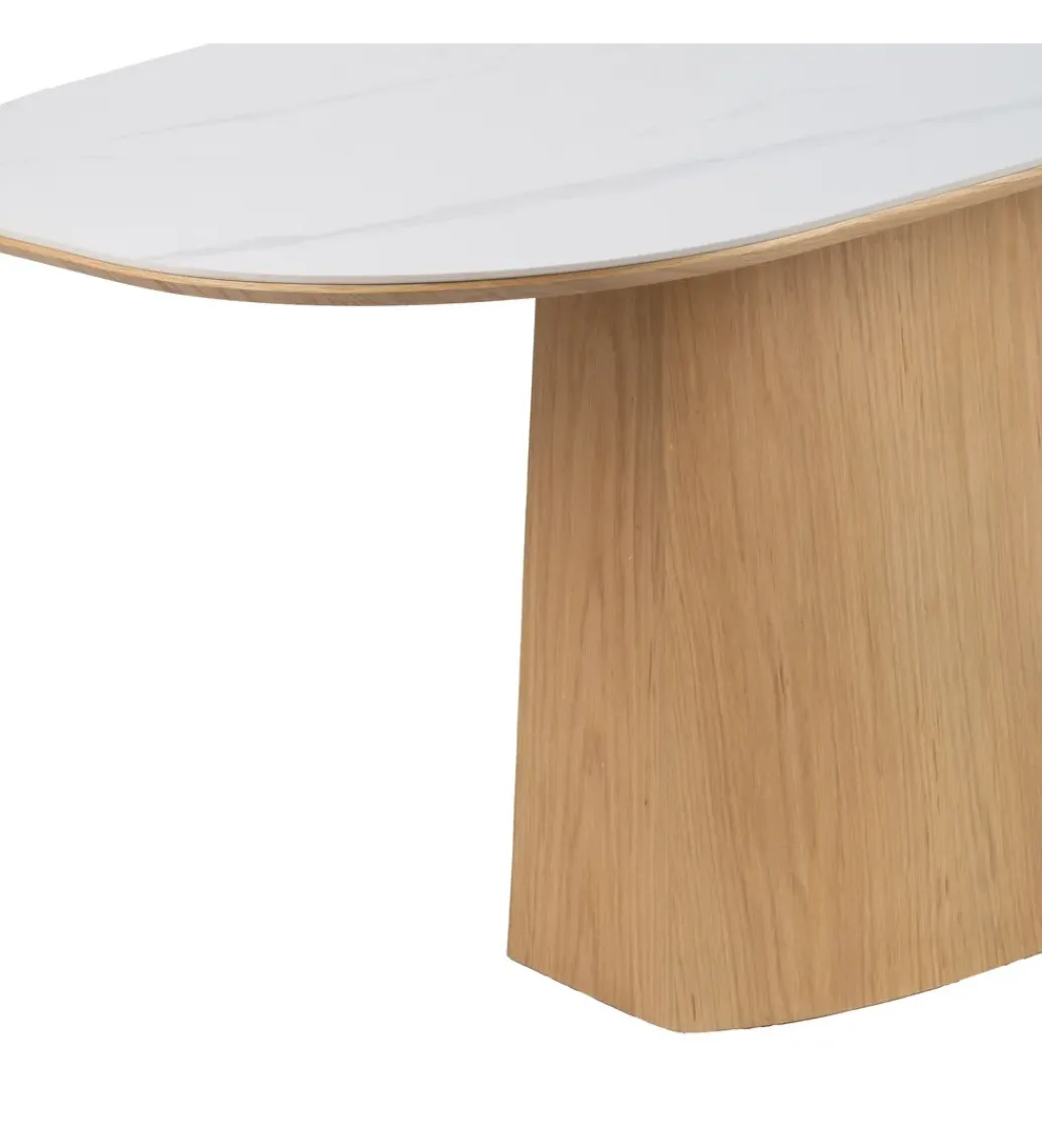 Zona-Design Stół FORYK 180 cm naturalny blat ceramika