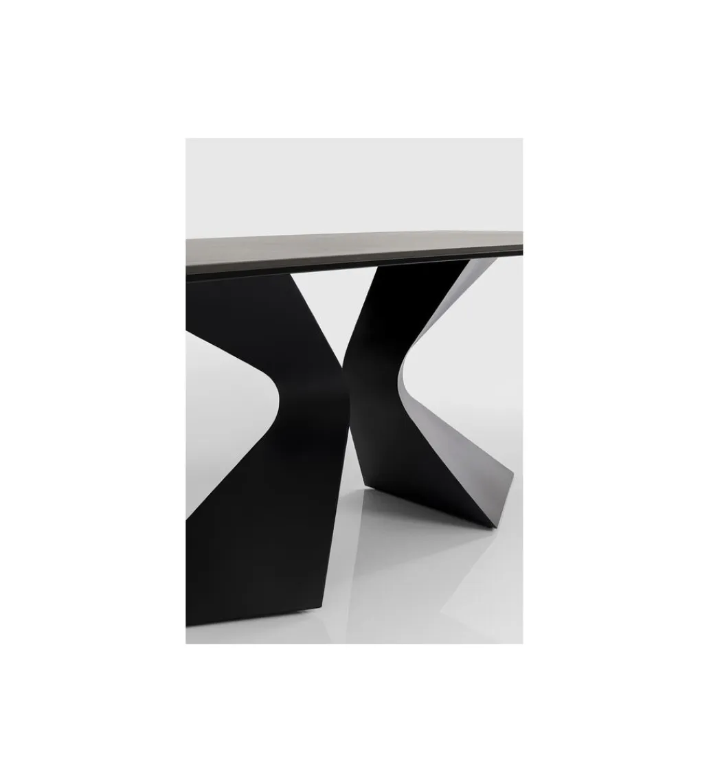 KDesign Stół GLORIA 180 x 90 cm ceramiczny blat czarny