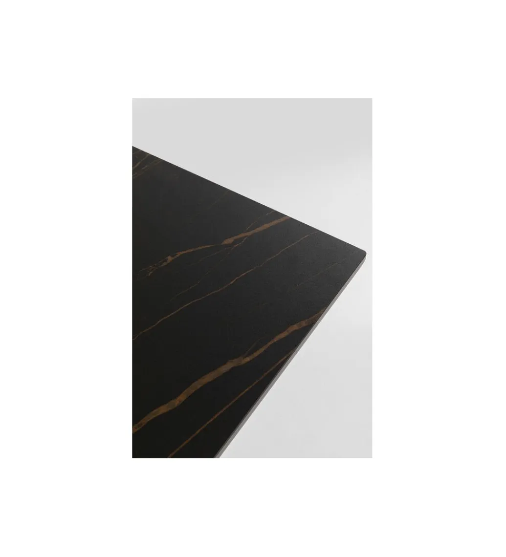 KDesign Stół GLORIA 180 x 90 cm ceramiczny blat czarny