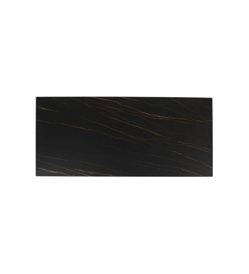 KDesign Stół GLORIA 180 x 90 cm ceramiczny blat czarny