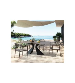 KDesign Stół GLORIA 180 x 90 cm ceramiczny blat czarny