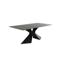 KDesign Stół GLORIA 180 x 90 cm ceramiczny blat czarny