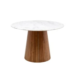 KARE Stół GRACE 115 cm drewno mango marmur