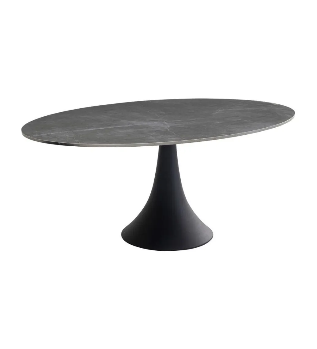 KARE Stół GRANDE POSSIBILITA 180 cm x 120 cm ceramika w kolorze szarym