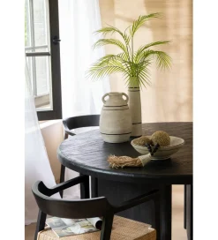 J-Line Stół HERAS 150 cm drewno teak czarny