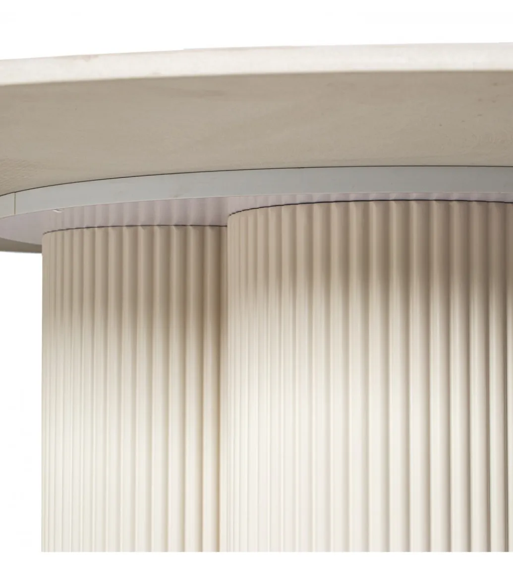 Exclusivas Stół HERE 120 cm ceramiczny blat biały