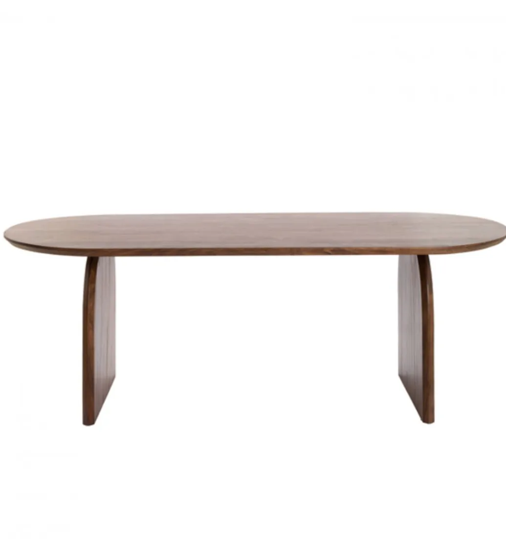 L&L Stół INDORE 220 cm drewno akcja naturalny