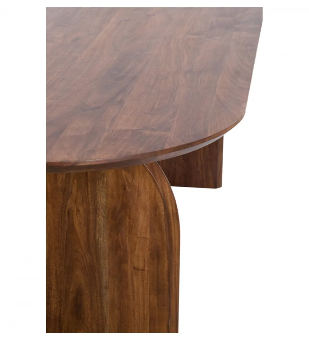 L&L Stół INDORE 220 cm drewno akcja naturalny