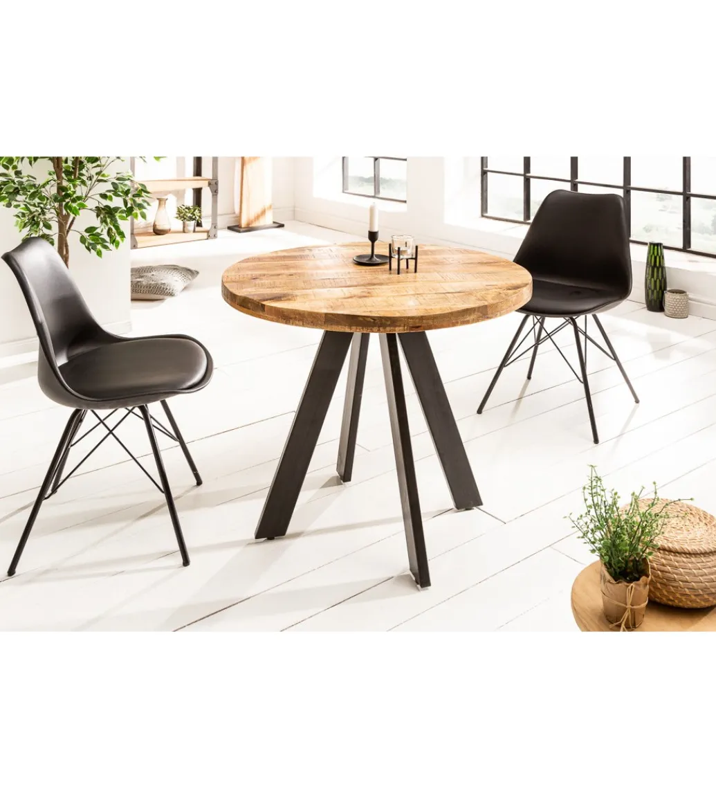 Invicta Interior Stół Iron Craft 80 cm drewno Mango
