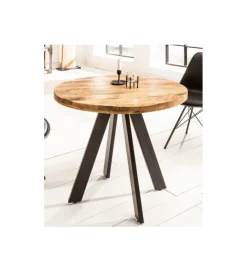 Invicta Interior Stół Iron Craft 80 cm drewno Mango