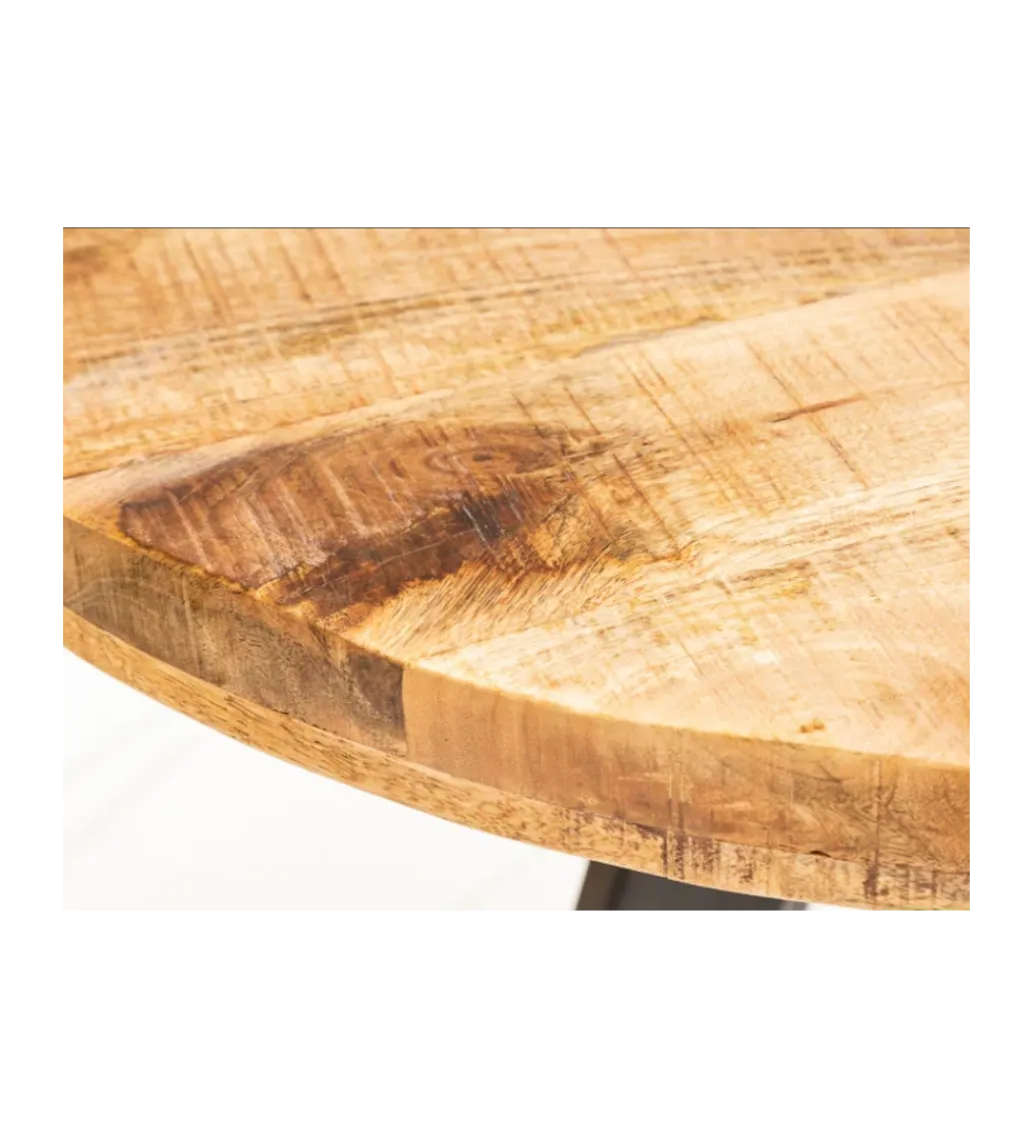 Invicta Interior Stół Iron Craft 80 cm drewno Mango