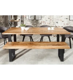 Invicta Interior Stół Iron Craft 160 cm drewno Mango