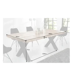 Invicta Interior Stół Iron Craft X 200 Cm Drewno Mango