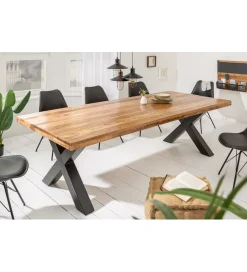 Invicta Interior Stół Iron Craft X II 240 cm drewno Mango