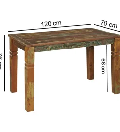 WOHNLING, GERMANY Stół JAKARTA Kalkutta 120 cm drewno mango