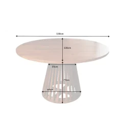 Invicta Interior Stół MAISON JADE 130 cm drewno akacja