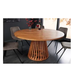 Invicta Interior Stół MAISON JADE 120 cm okrągły drewno akacja