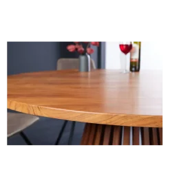 Invicta Interior Stół MAISON JADE 140 cm okrągły drewno akacja