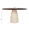 LF-Design Stół MARONI 140 cm drewno mango brąz