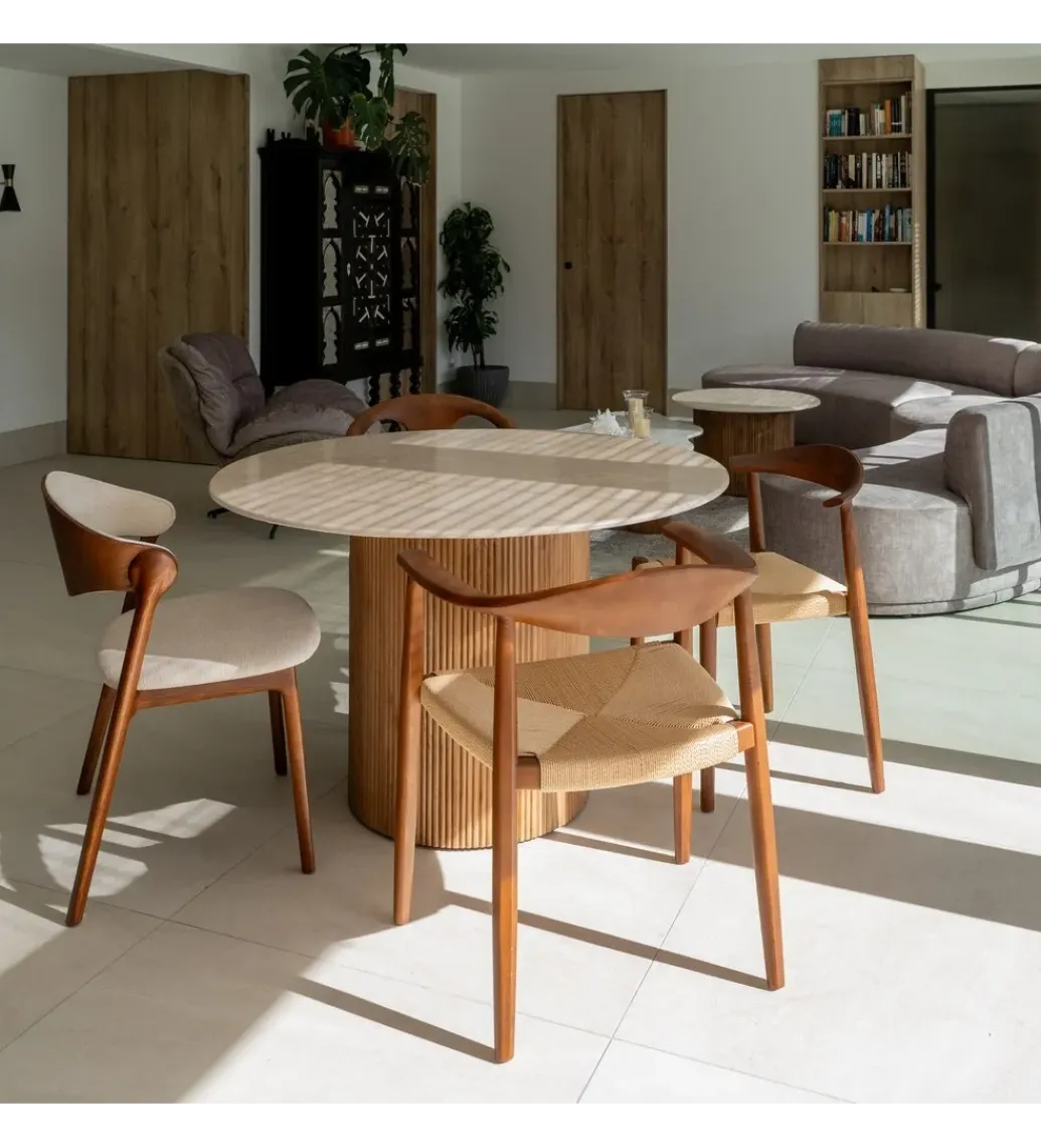 Zona-Design Stół MERTYL 120 cm okrągły naturalny