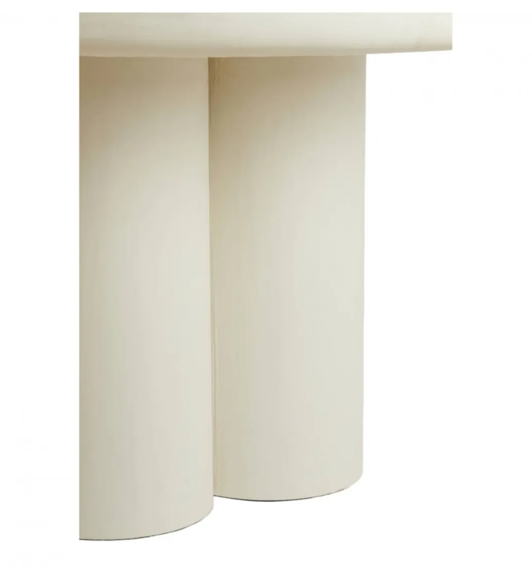 L&L Stół MIZUHO 130 cm kremowy