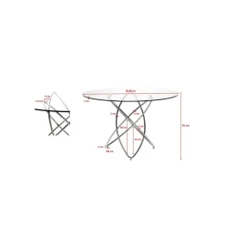 KARE Stół MOLEKULAR 120 cm czarny