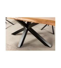 Invicta Interior Stół Nature SPIDER galaxy 220 cm drewno akacja na nogach pająk krzyżak