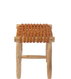 J-Line Stołek GASAM 45 cm pomarańczowy