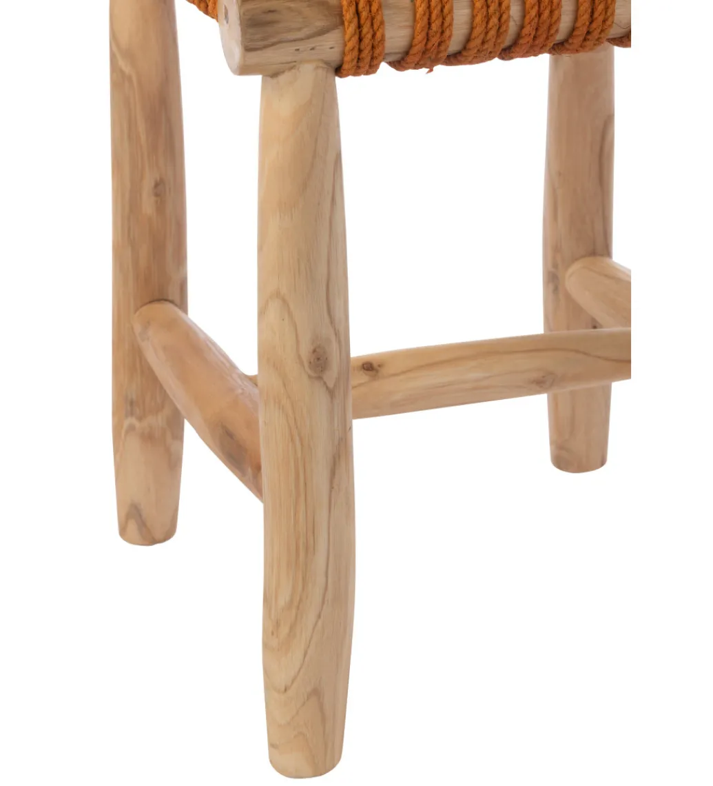 J-Line Stołek GASAM 45 cm pomarańczowy