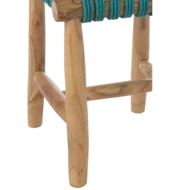 J-Line Stołek GASAM 45 cm turkusowy
