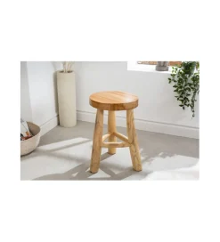 Invicta Interior Stołek GUERRO 30 cm drewno teak