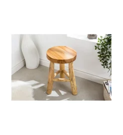 Invicta Interior Stołek GUERRO 30 cm drewno teak