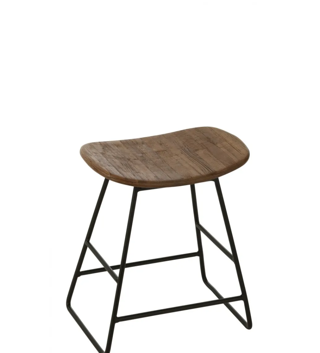 J-Line Stołek UDINE drewno teak