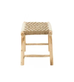 J-Line Stołek WAVERLY 60 cm drewno teak