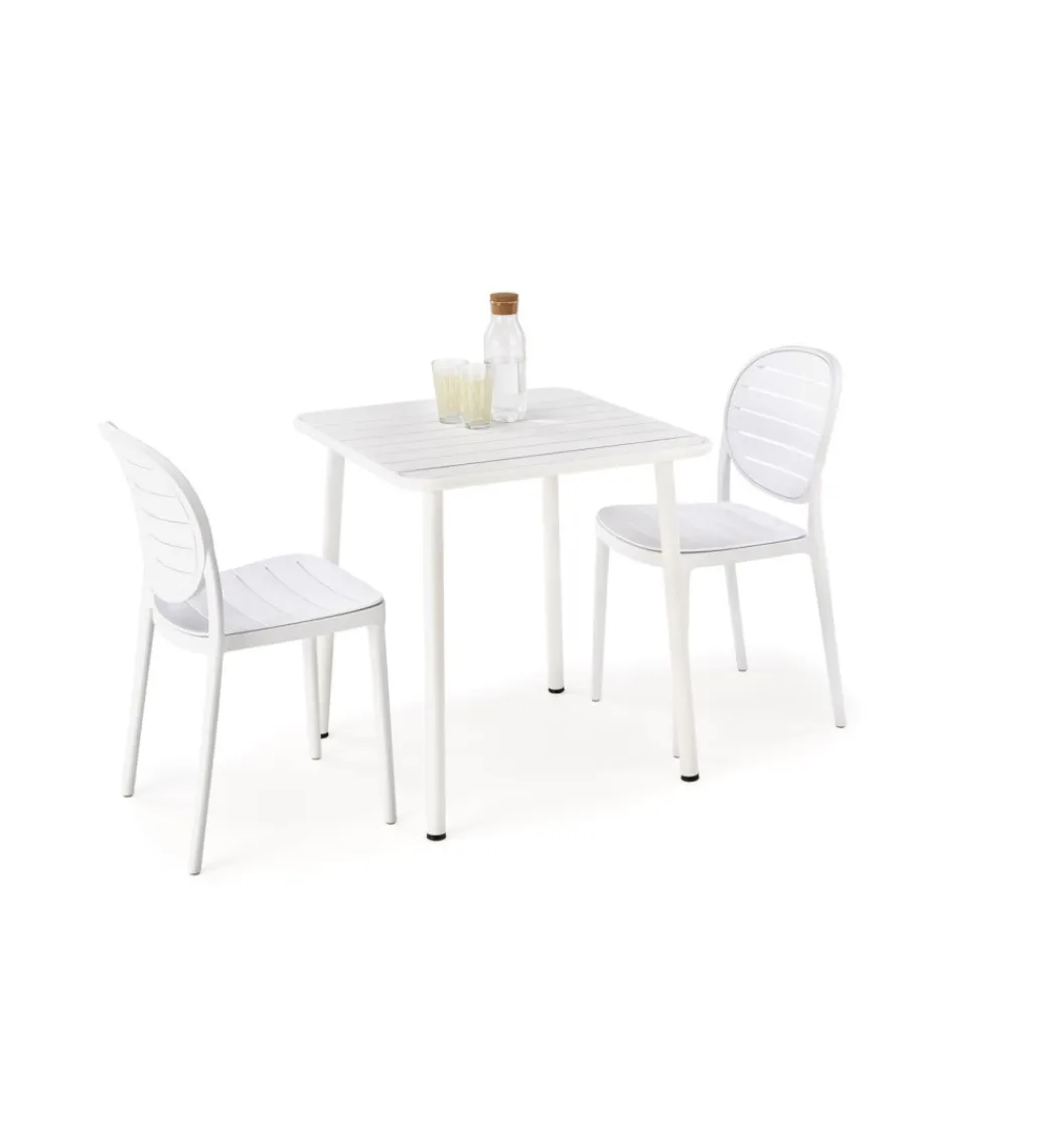 Halmar Stół ogrodowy BOSCO 70 cm biały