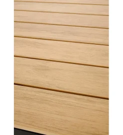 Halmar Stół ogrodowy FIERRO 80 cm brązowy czarny