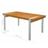 Zona-Design Stół ogrodowy NORAH 160 cm drewno akacja