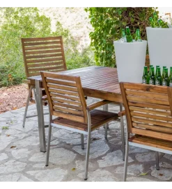 Zona-Design Stół ogrodowy NORAH 160 cm drewno akacja