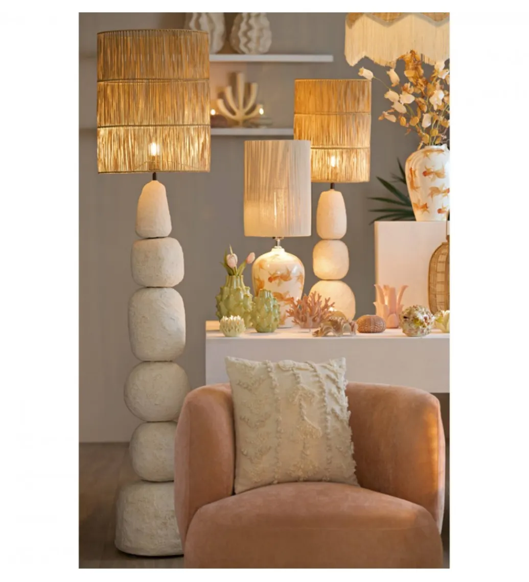 L&L Stojak do lampy MARREE 135 cm kremowy