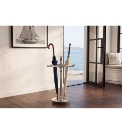 Invicta Interior Stojak na parasole SEVEN SEAS 65 cm srebrny