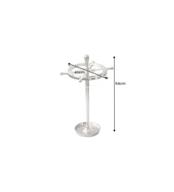 Invicta Interior Stojak na parasole SEVEN SEAS 65 cm srebrny