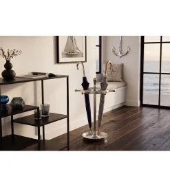 Invicta Interior Stojak na parasole SEVEN SEAS 65 cm srebrny