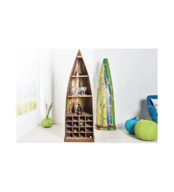 Invicta Interior Stojak na wino BARGE 190 cm drewno mango