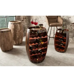 Invicta Interior - przedsprzedaż Stojak na wino Chateau 80 cm drewno jodła